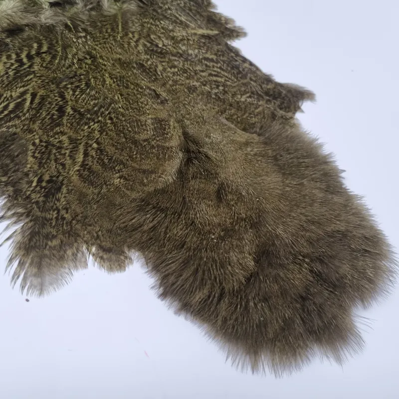 Whiting Coq de Leon Hen Soft Hackle with Chickabou in Speckled Olive-2